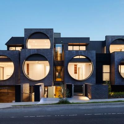 Khu chung cư độc đáo với các cửa sổ tròn khổng lồ ở Úc